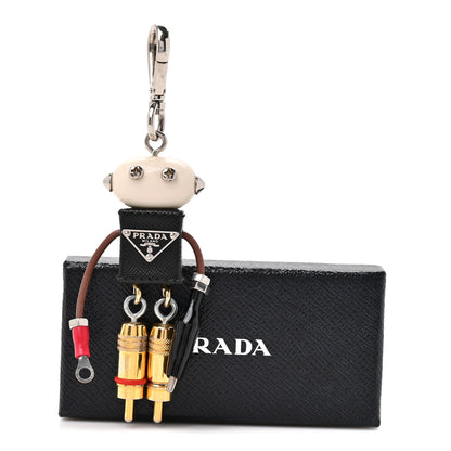 Prada Saffiano Edward Robot Trick Keychain 4 of 4