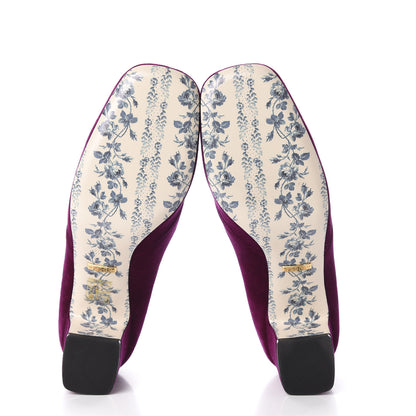 Gucci Softy Velvet GG Victoire 55mm Loafer Pumps 37.5 Fucsia 5 of 9