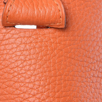 Hermes Taurillon Clemence Evelyne III PM Orange 7 of 9