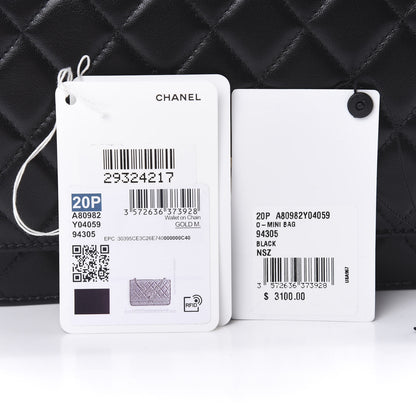 Chanel Lambskin Quilted Trendy CC Wallet On Chain WOC Black 13 of 13