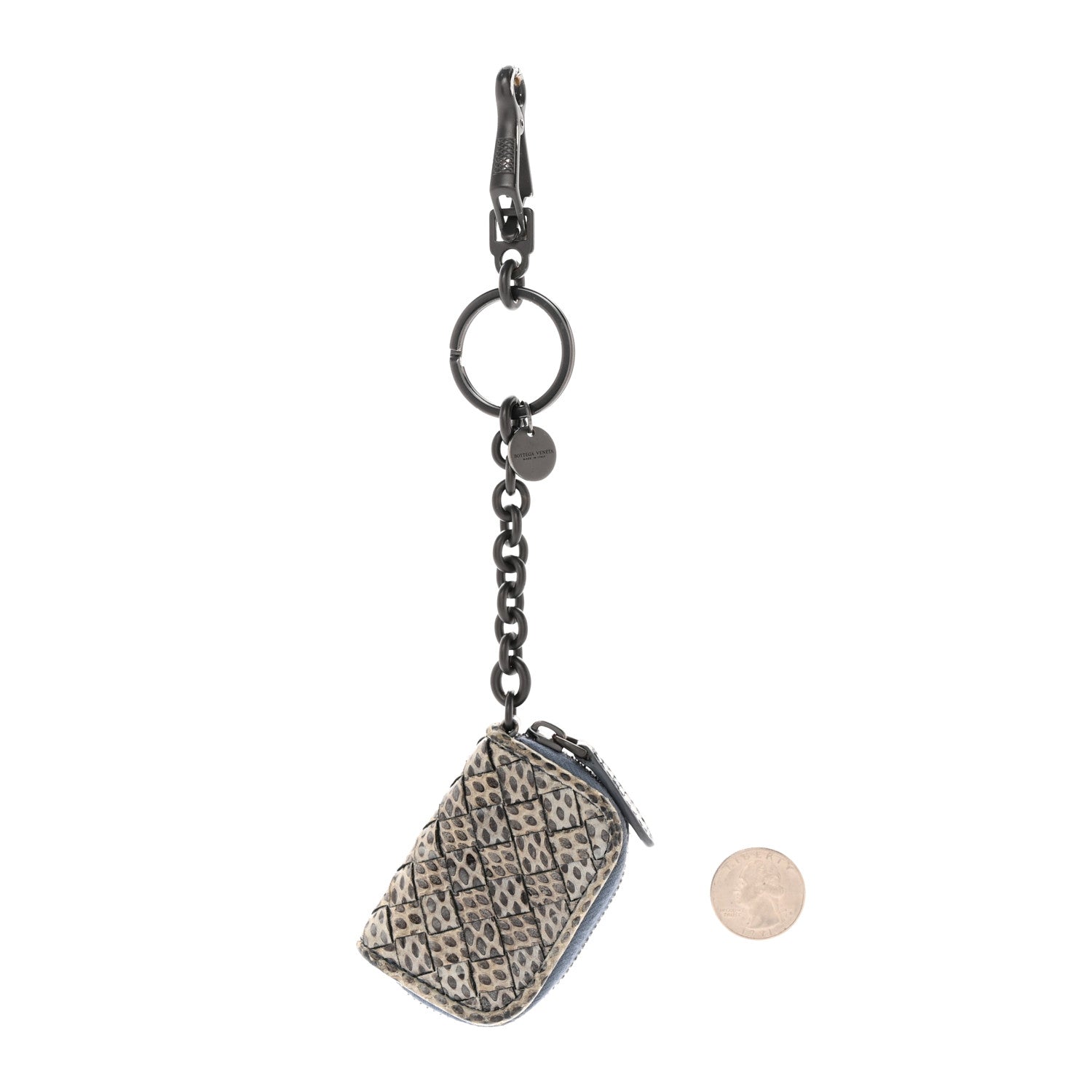 Bottega Veneta Nappa Intrecciato Ayers Coin Pouch Key Ring 2 of 8