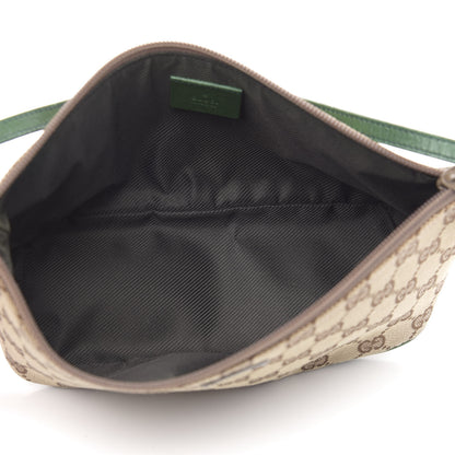 Gucci Monogram Web Boat Pochette Green 5 of 11