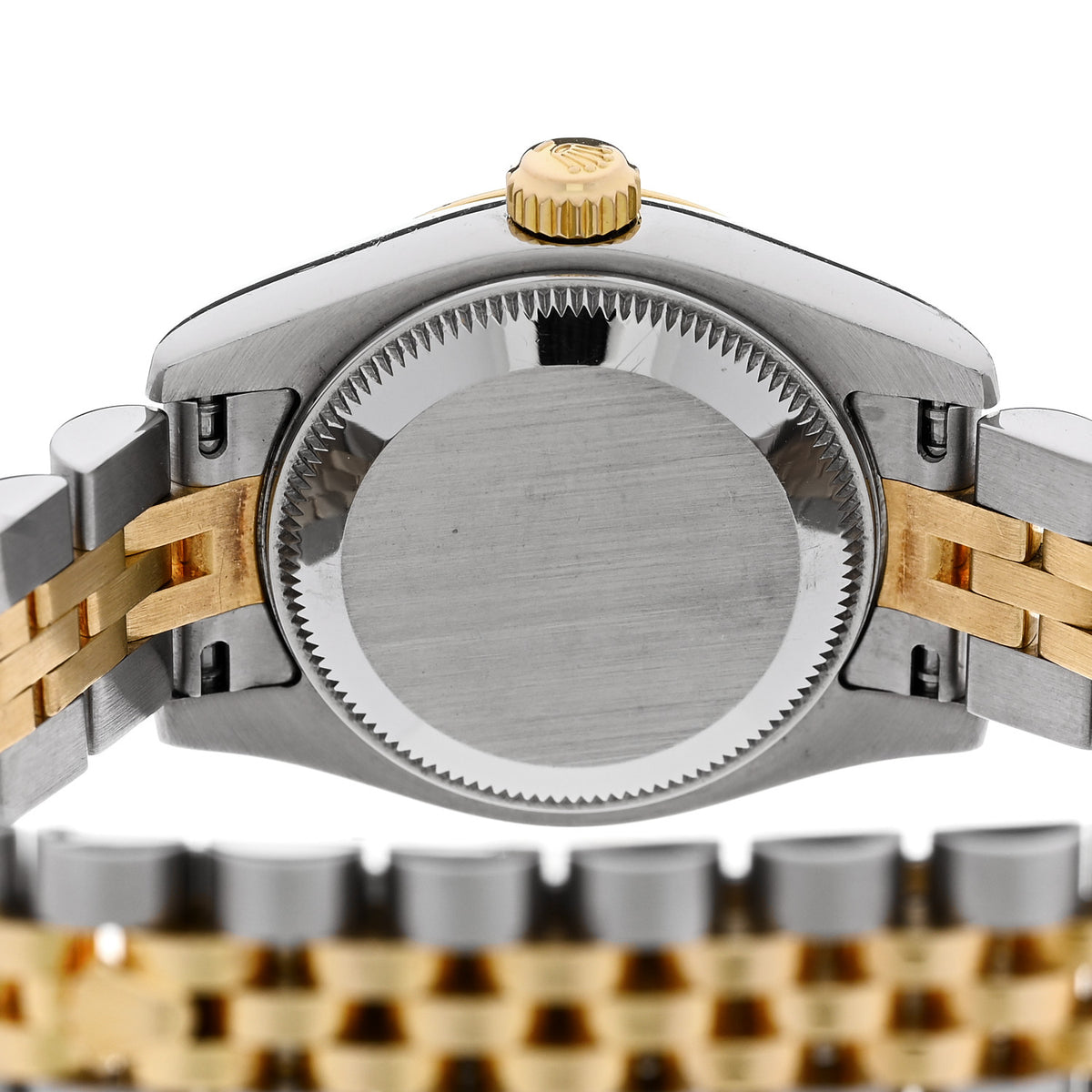 Stainless Steel 18K Yellow Gold Diamond 26mm Oyster Perpetual Datejust Watch Silver 179173