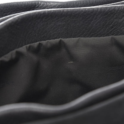 Lanvin Grained Calfskin Medium Sugar Flap Shoulder Bag Black 11 of 12