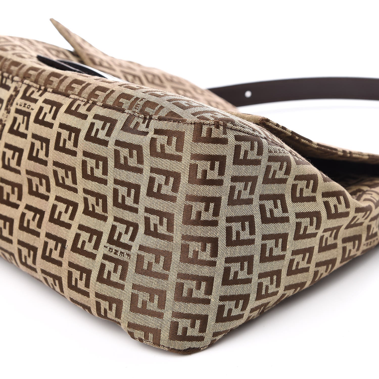 Fendi Zucchino Mama Baguette Dark Brown 9 of 10