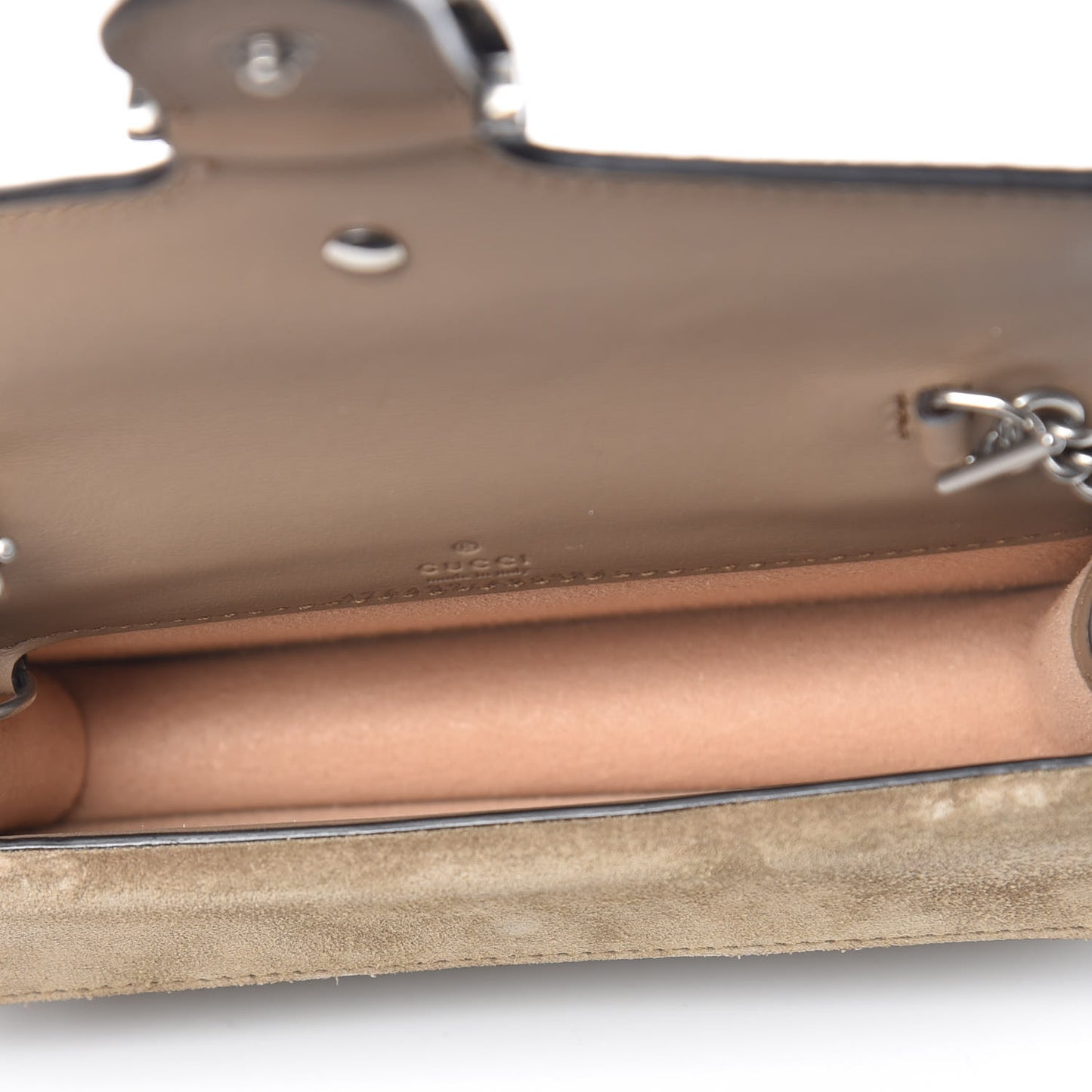 GG Supreme Monogram Super Mini Dionysus Shoulder Bag Taupe