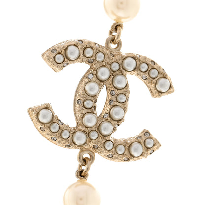 Chanel Pearl CC 100th Anniversary Necklace Light Gold 4 of 6