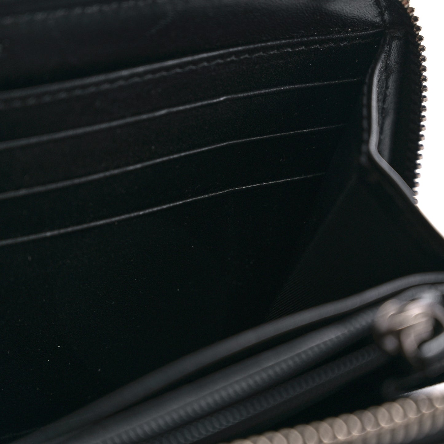 Beat Check Large Ziggy Zip Around Wallet Black