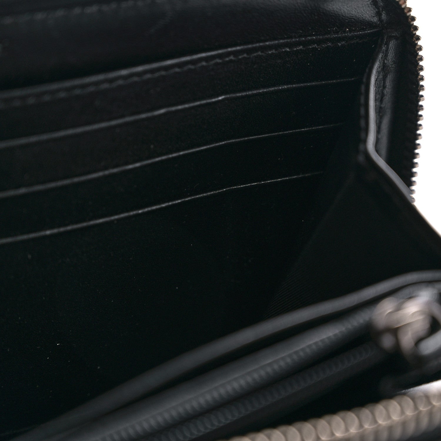 Burberry Beat Check Large Ziggy Zip Around Wallet Black 12 of 15
