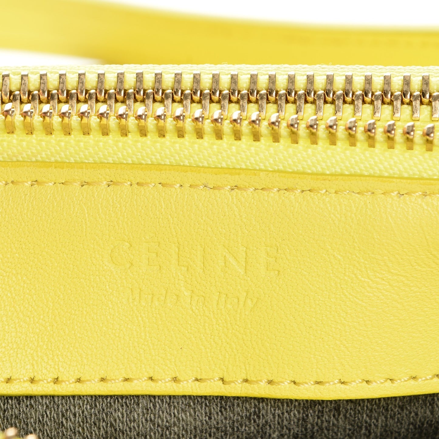 Lambskin Small Trio Crossbody Bag Fluo Yellow