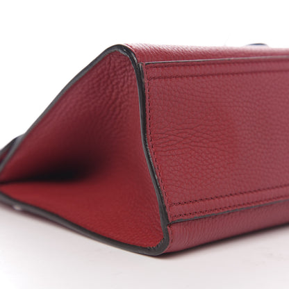 Gucci Calfskin Mini GG Marmont Top Handle Bag Vulcanic Red 7 of 10
