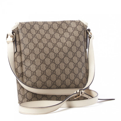Gucci GG Plus Monogram Small Flap Messenger Bag Beige Off White 2 of 9