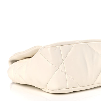 Chanel Lambskin Quilted Medium Chanel 19 Flap White 8 of 10