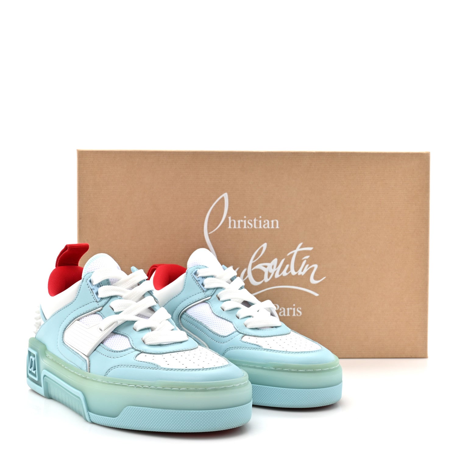 Christian Louboutin Calfskin Spike Astroloubi Donna Low Top