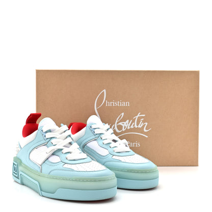 Christian Louboutin Calfskin Spike Astroloubi Donna Low Top Sneaker 36 Mineral White 9 of 9
