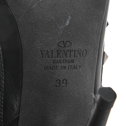 Valentino Garavani Nappa Rockstud Ankle Strap Pumps 39 Black 6 of 10