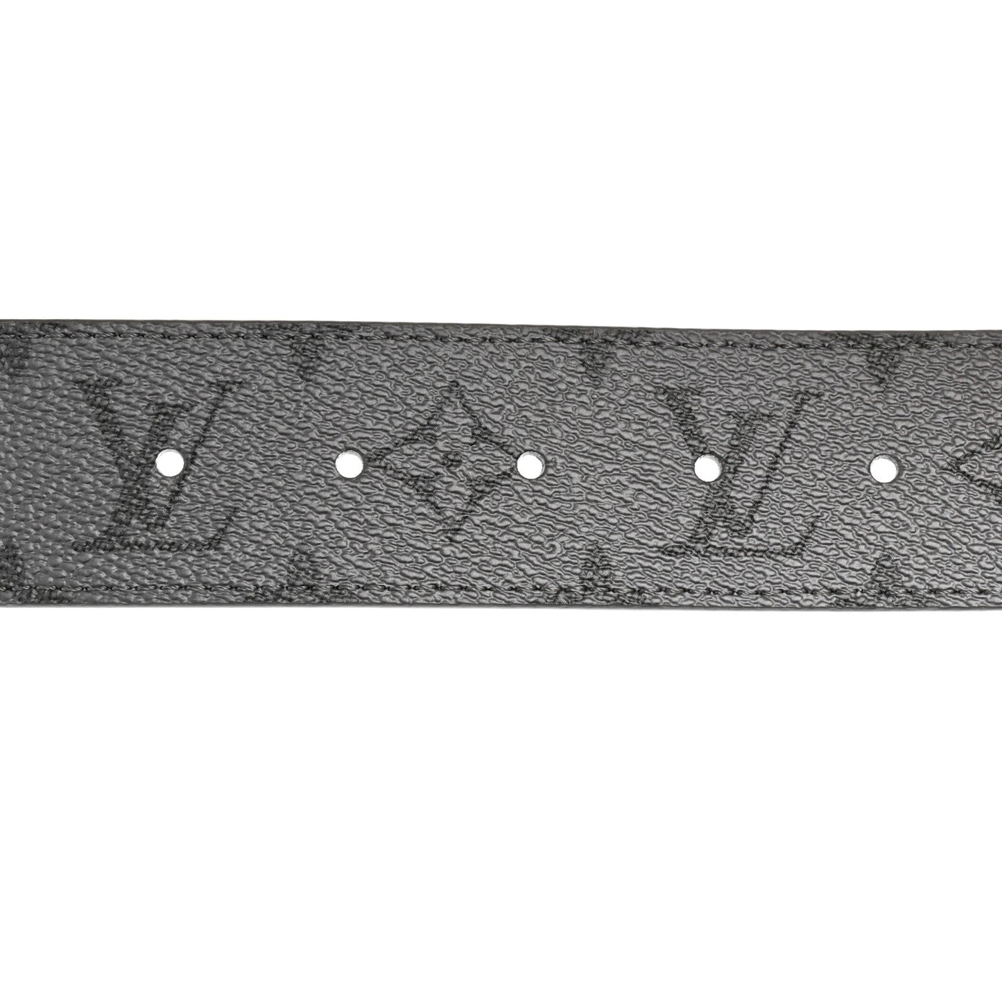 Monogram Reverse Taigarama 40mm Reversible LV Initiales Belt 95 38 Silver