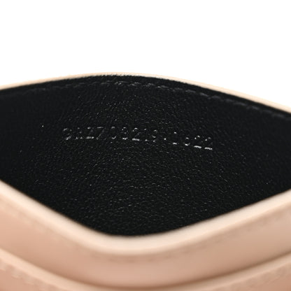 Saint Laurent Lambskin Quilted Gaby Card Case Dark Beige 7 of 7