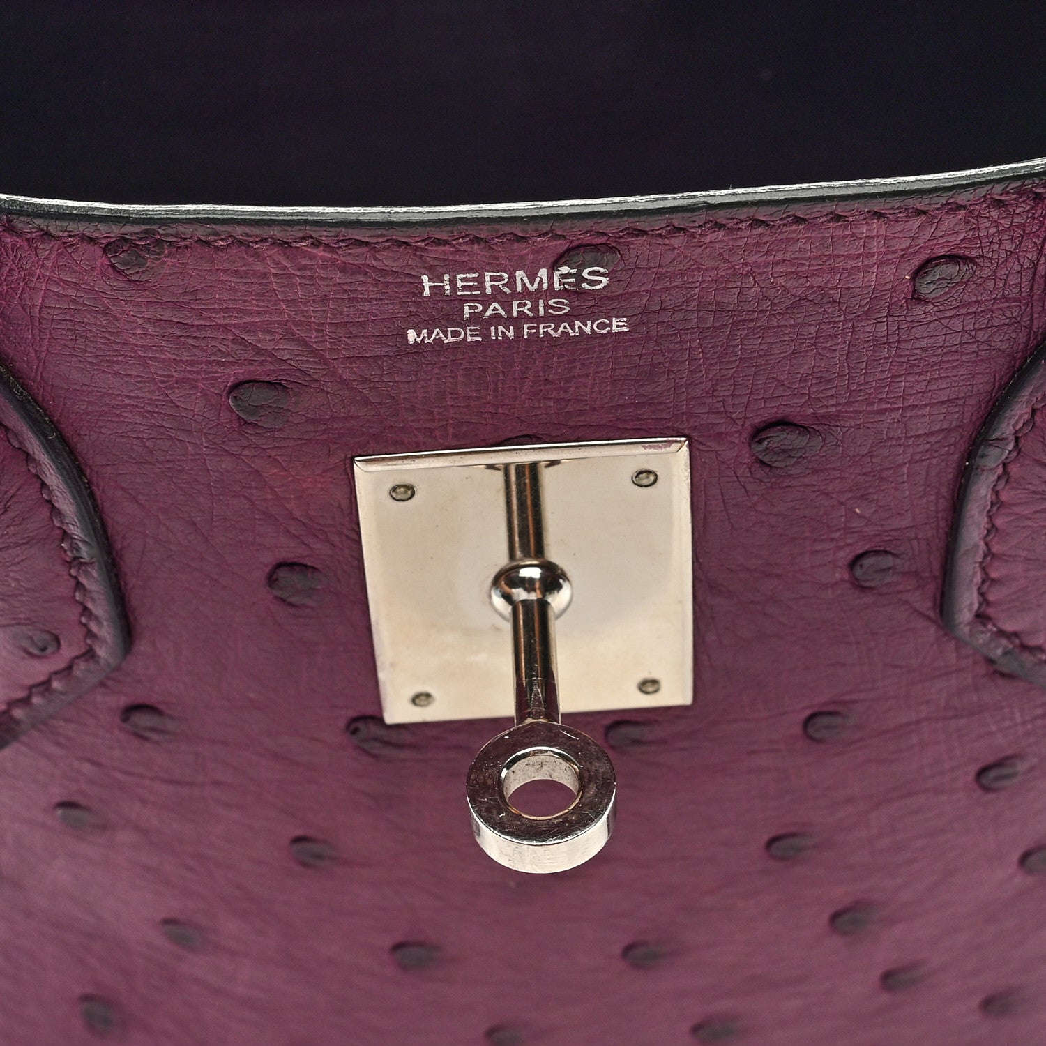 Hermes Ostrich Birkin 30 Violine 7 of 9