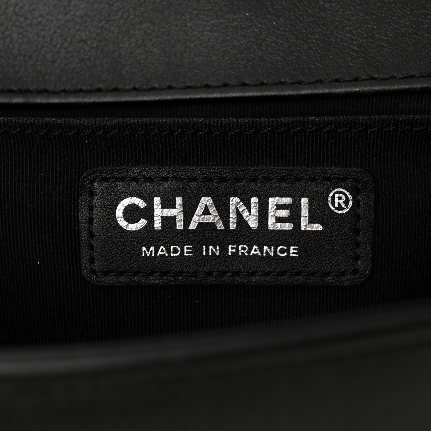 Chanel Calfskin Chevron Quilted Medium Boy Flap Black 6 of 10