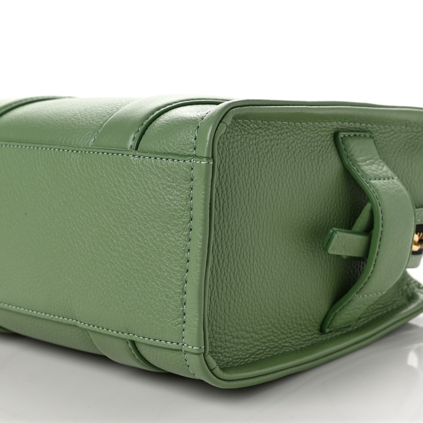 Grained Calfskin Small The Tote Bag Aspen Green