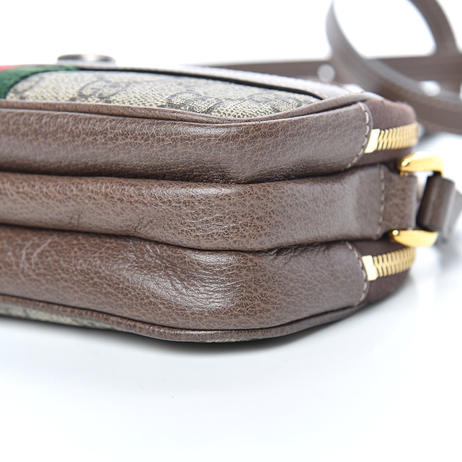 Gucci GG Supreme Monogram Web Mini Ophidia GG Bag Brown 12 of 14