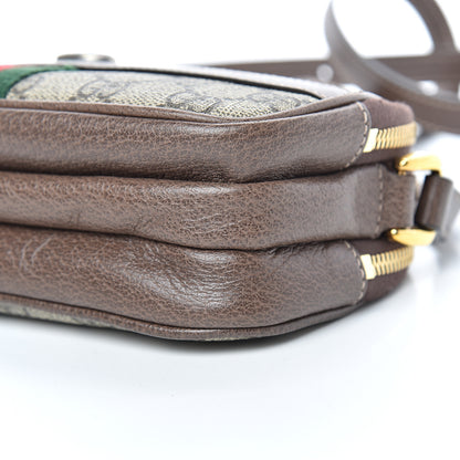 Gucci GG Supreme Monogram Web Mini Ophidia GG Bag Brown 12 of 14