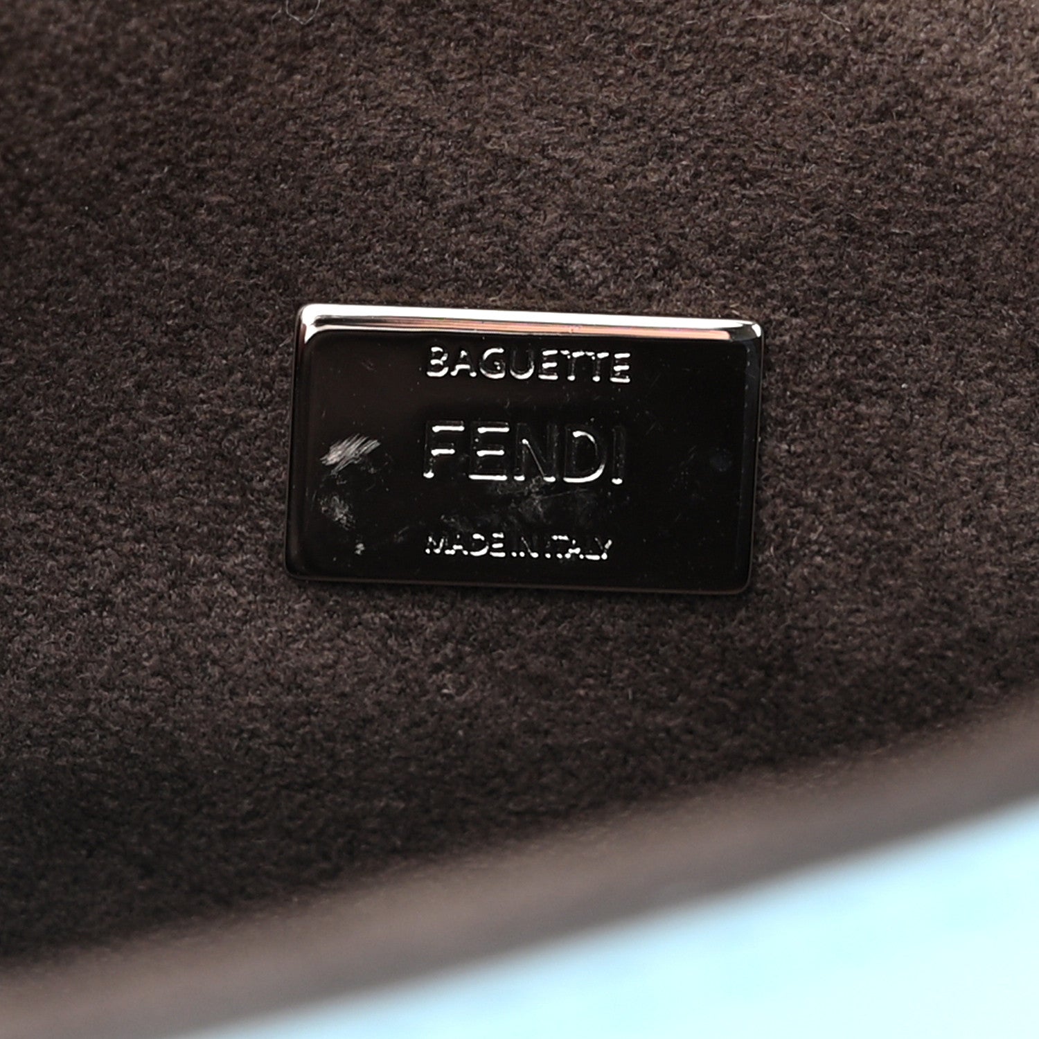 Fendi Calfskin Mink Fur Hypnoteyes Micro Baguette Turchese Pallido Blueberry Multicolor 7 of 10