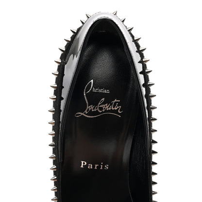Christian Louboutin Veau Velours Duvette 100 Pumps 37 Black Gun 7 of 7