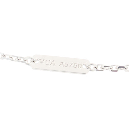 Van Cleef & Arpels 18K White Gold Mother of Pearl Vintage Alhambra Pendant Necklace 3 of 3