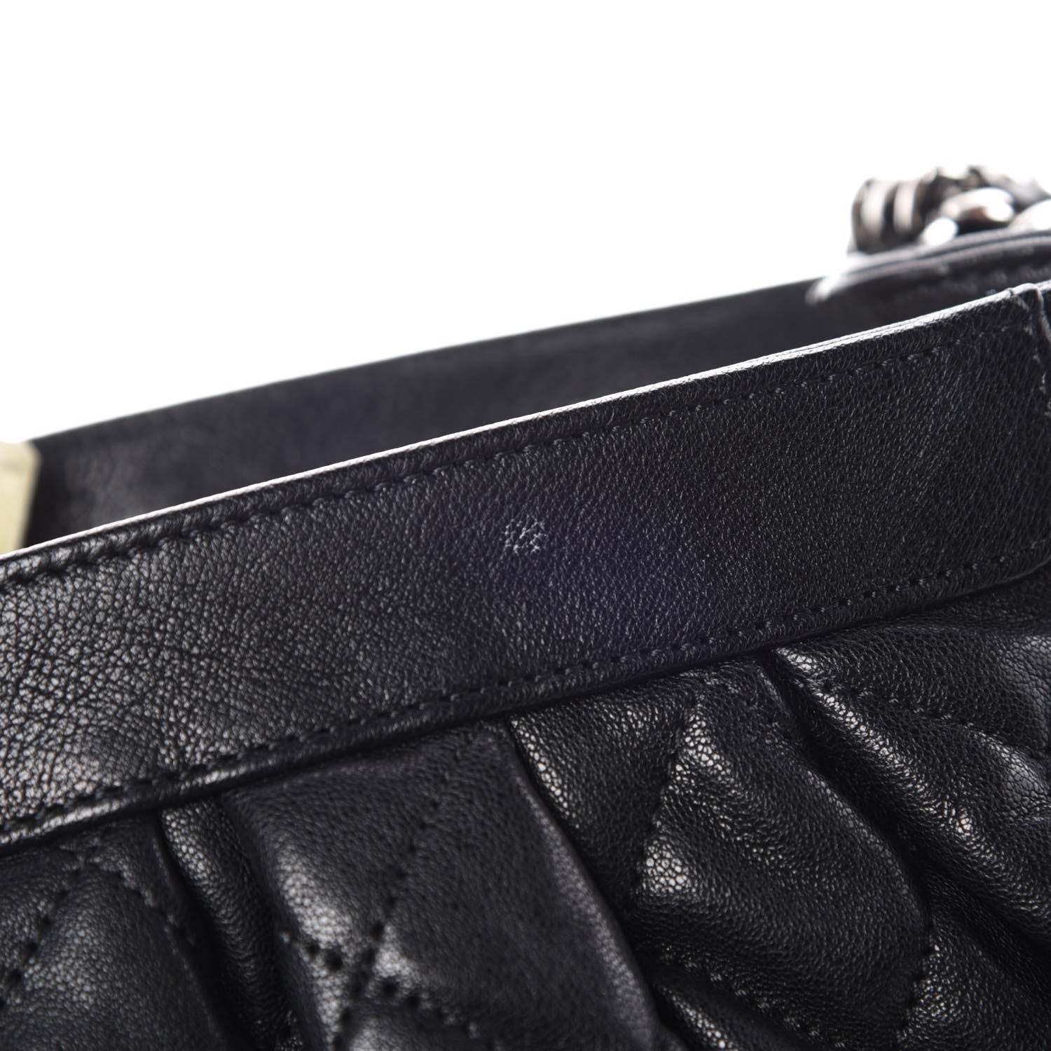 Chanel Washed Lambskin Quilted Medium Chain Around Messenger Black 11 of 12