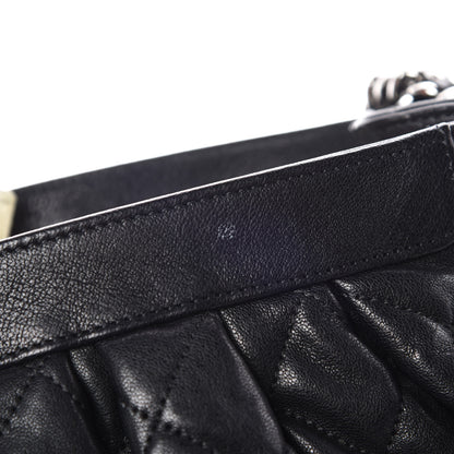 Chanel Washed Lambskin Quilted Medium Chain Around Messenger Black 11 of 12