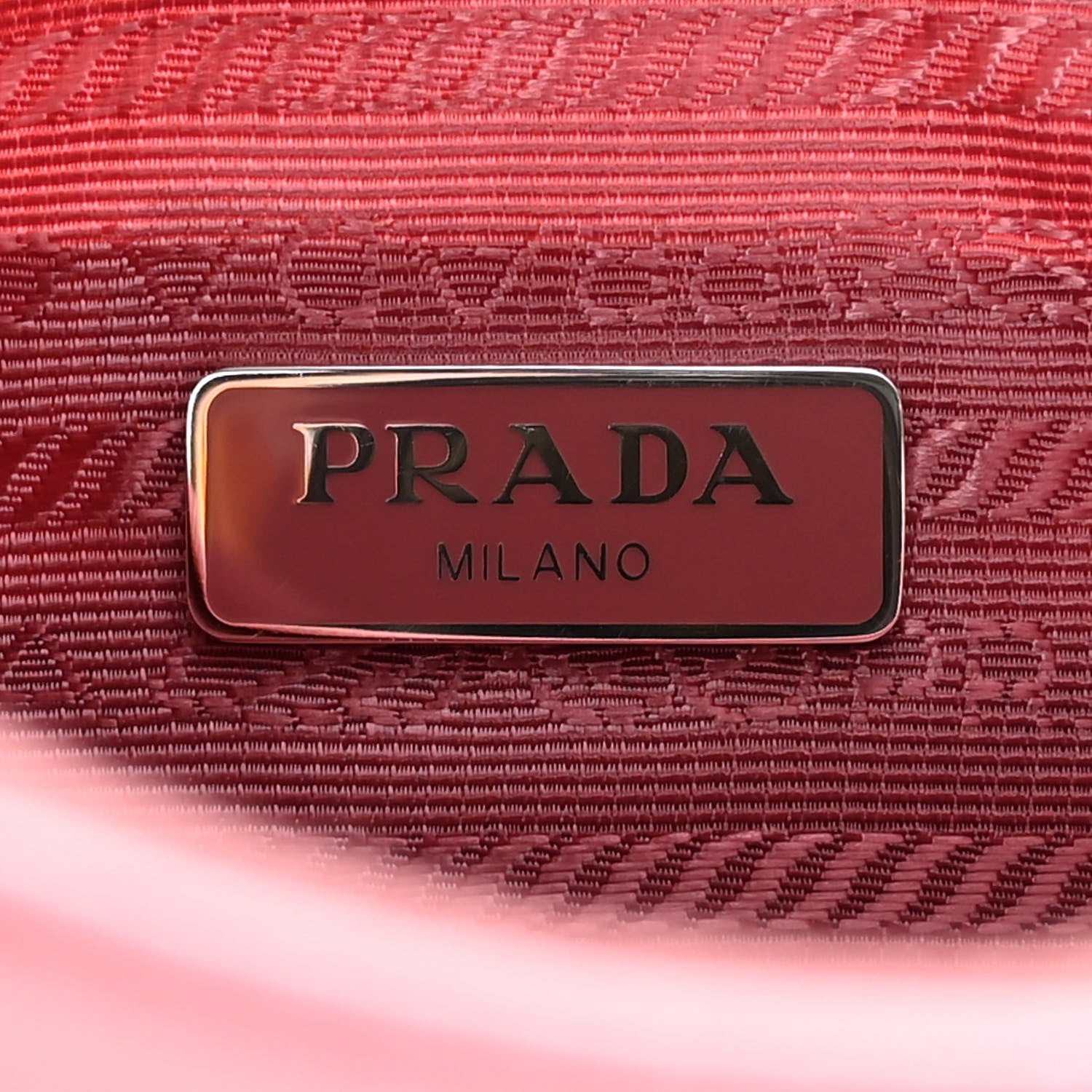 Prada Tessuto Nylon Saffiano Mini Re-Edition 2000 Bag Rosa 6 of 11