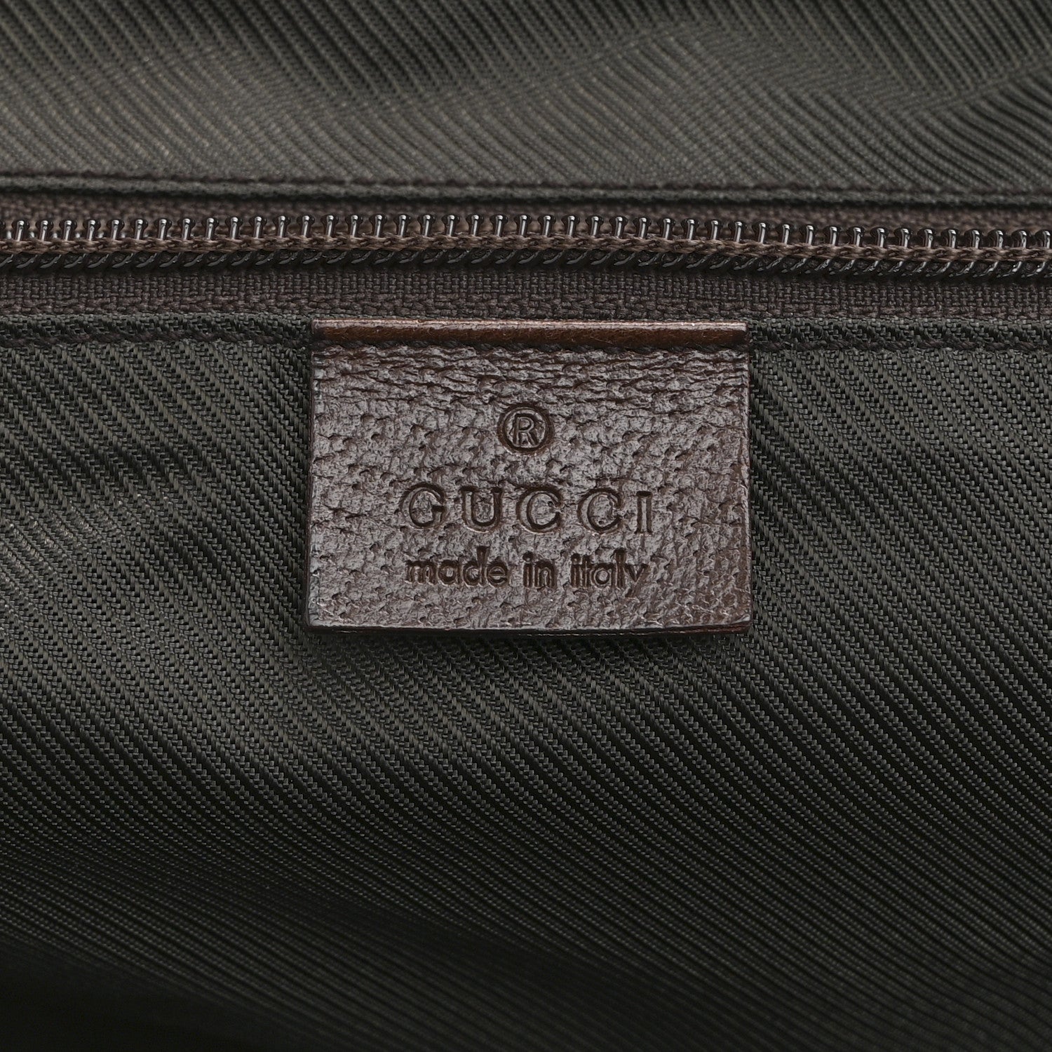 Gucci GG Monogram Large Web Handle Bucket Tote Dark Brown 6 of 10