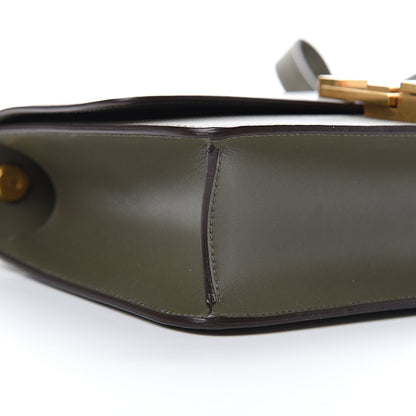 Saint Laurent Smooth Calfskin Carre Satchel Green 8 of 10