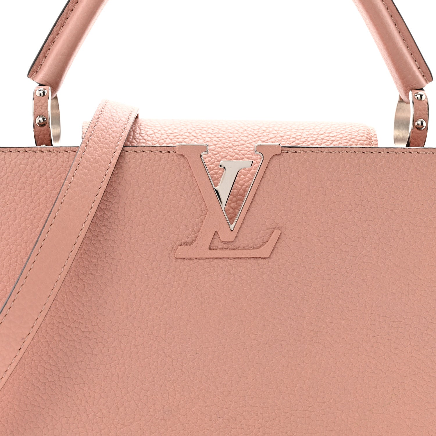 Louis Vuitton Taurillon Capucines PM Magnolia 8 of 12