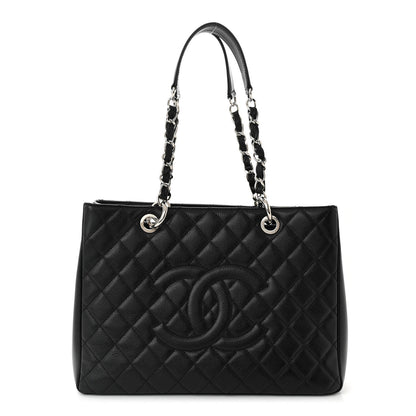 Chanel Caviar Quilted Grand Shopping Tote GST Black 1 of 10