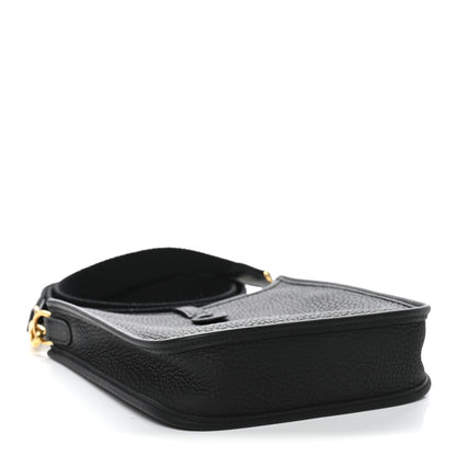 Hermes Taurillon Clemence Evelyne TPM Black 4 of 10
