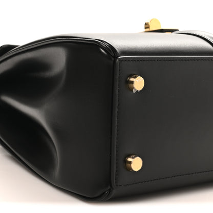 Celine Satinated Calfskin Small 16 Top Handle Bag Black 8 of 9