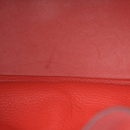 Hermes Taurillon Clemence Lindy 30 Rouge Casaque 8 of 16