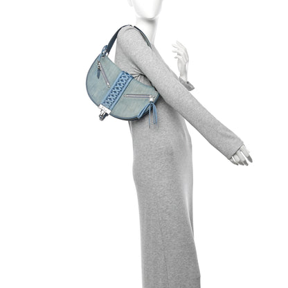 Christian Dior Denim Admit It Hobo Blue 2 of 15