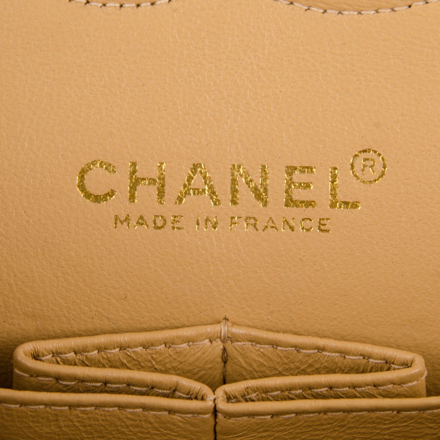 Chanel Caviar Quilted Medium Double Flap Beige 8 of 9