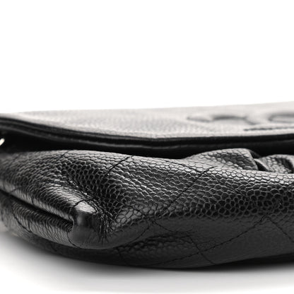 Chanel Caviar Half Moon Wallet On Chain WOC Black 10 of 11