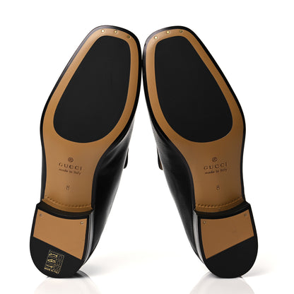 Gucci Goatskin Mens Horsebit Loafers 8 Black 5 of 9