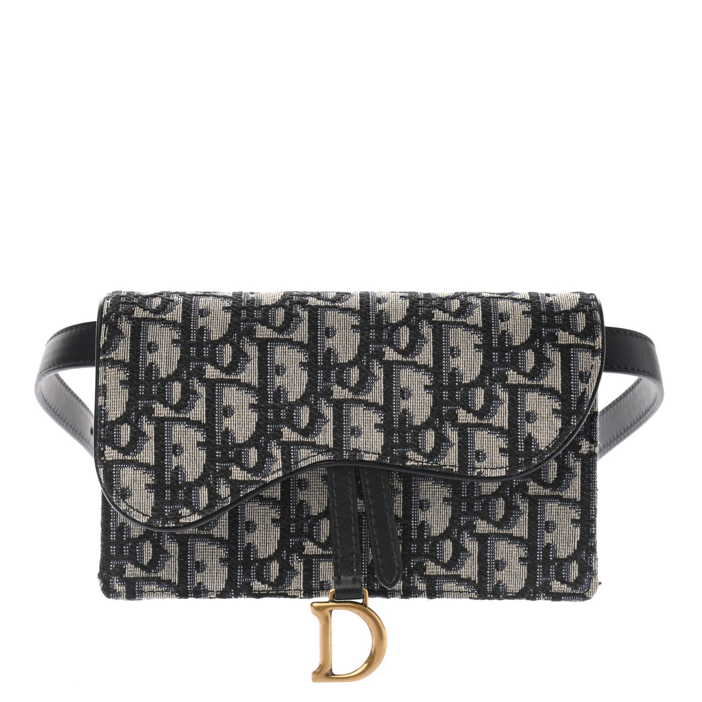 Oblique Saddle Belt Bag Blue