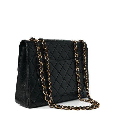 Chanel Lambskin Quilted Jumbo Single Flap Black 2 of 6