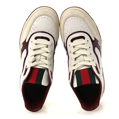 Gucci Calfskin Suede Womens Re-Web Sneakers 39.5 White Red 2 of 12
