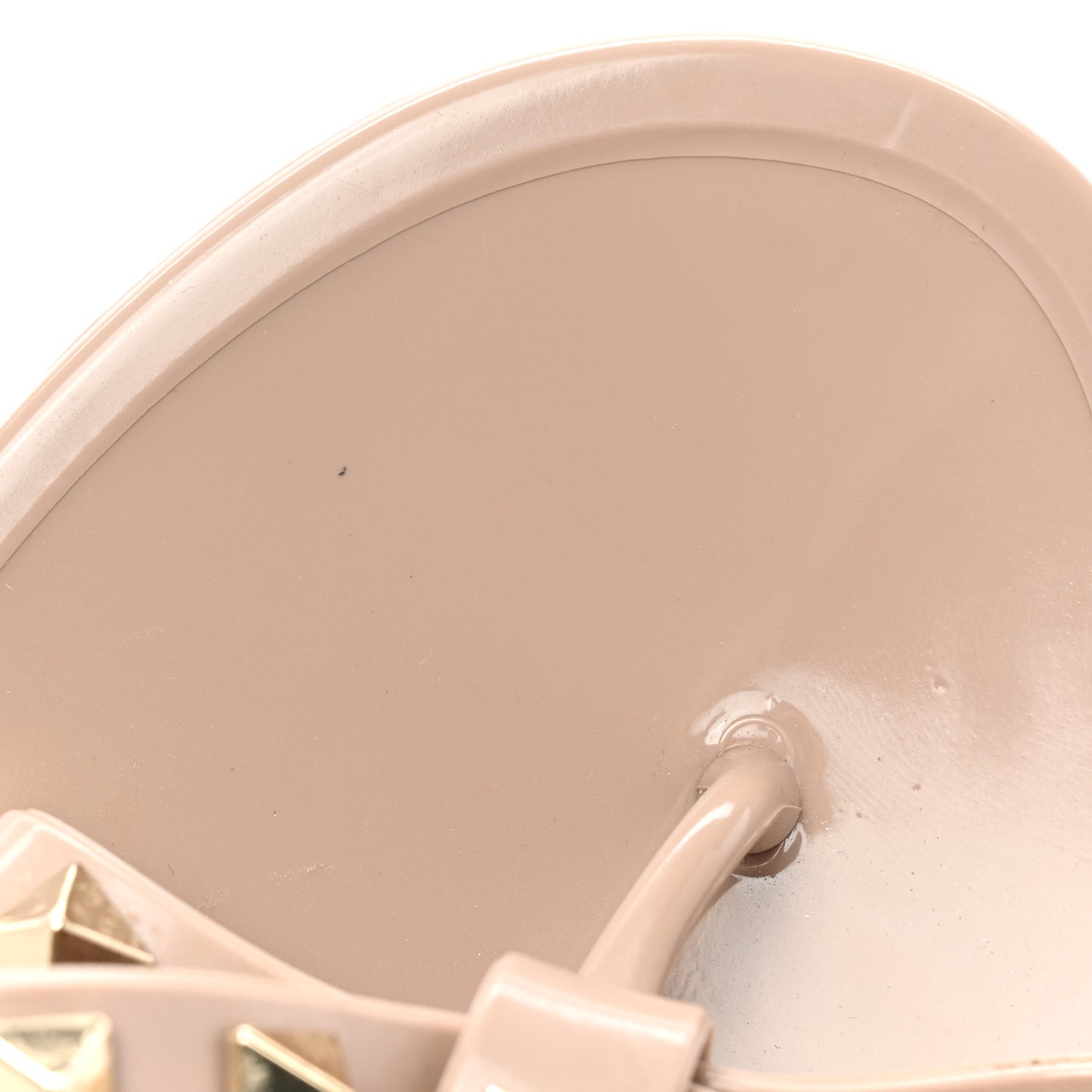 PVC Jelly Rockstud Bow Thong Sandals 37 Poudre