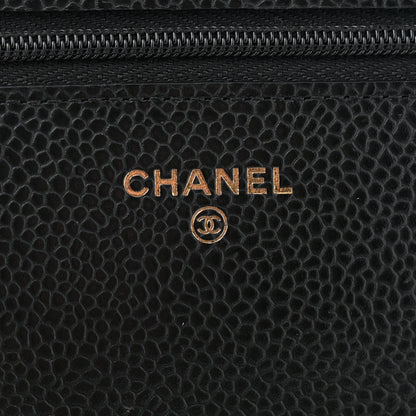 Chanel Caviar Quilted Wallet on Chain WOC Black 6 of 10