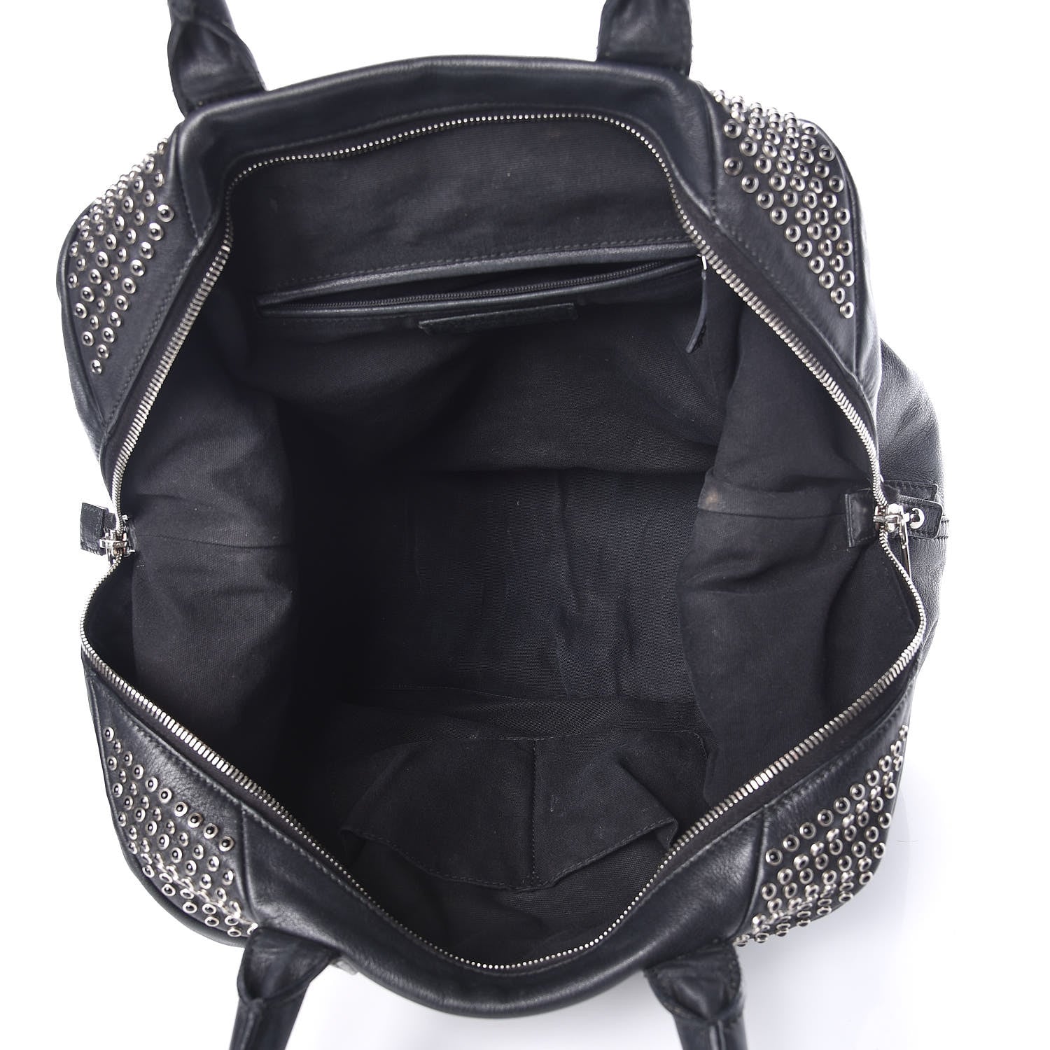 Saint Laurent Chevre Large Rock Stud Easy Y Black 5 of 11